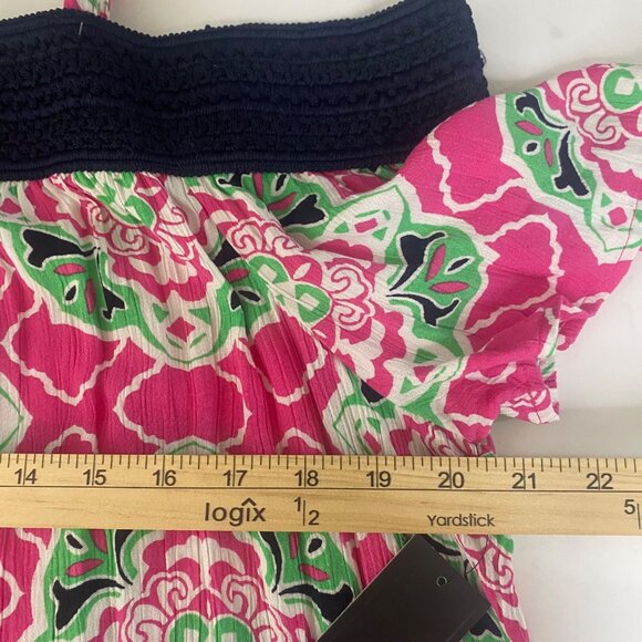 NWT $76 Crown & Ivy Off Shoulder Dress Womens Size 2XL Smocked Lightweight Casua - Picture 8 of 10